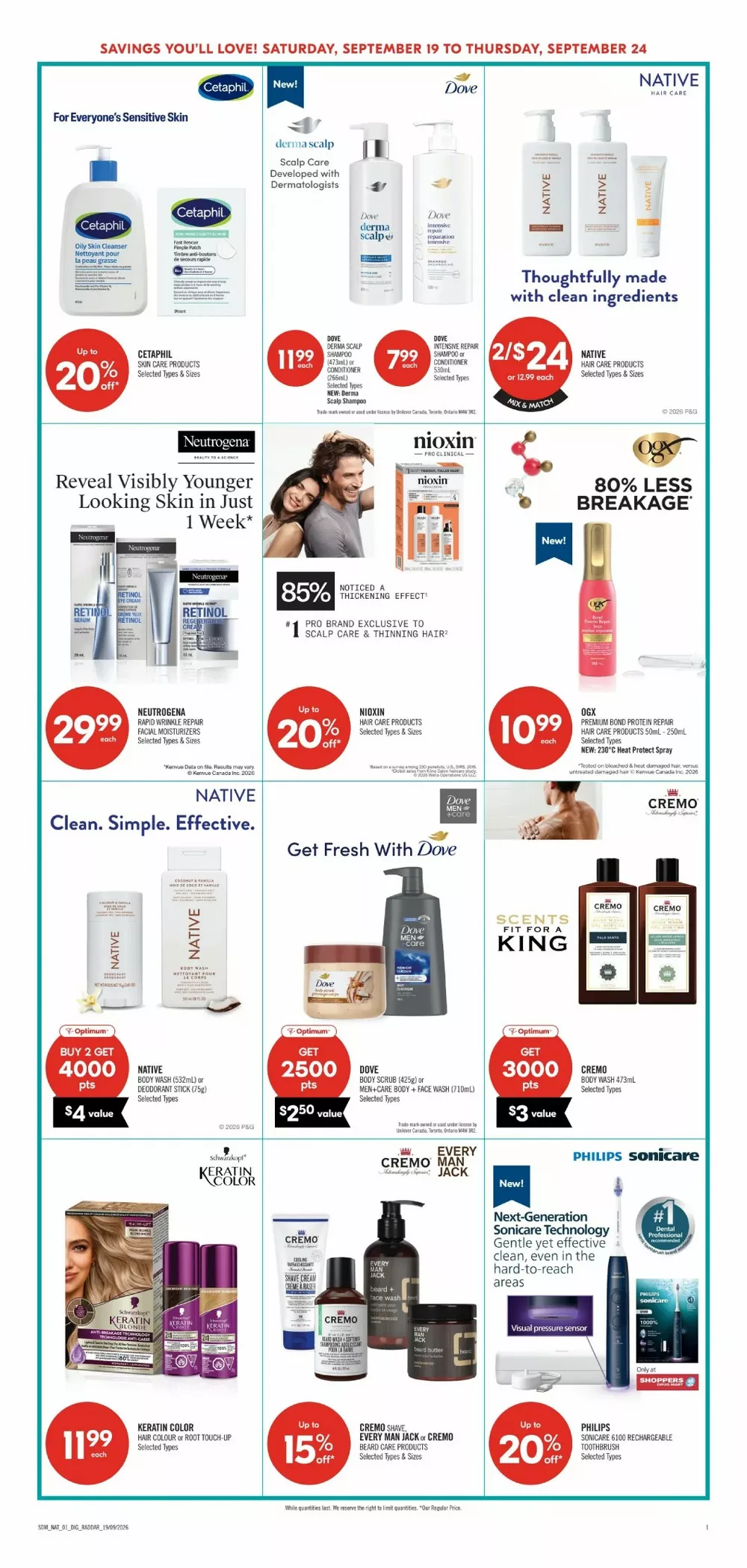Shoppers Drug Mart Flyer (September 19 - 25, 2026) Preview - Page