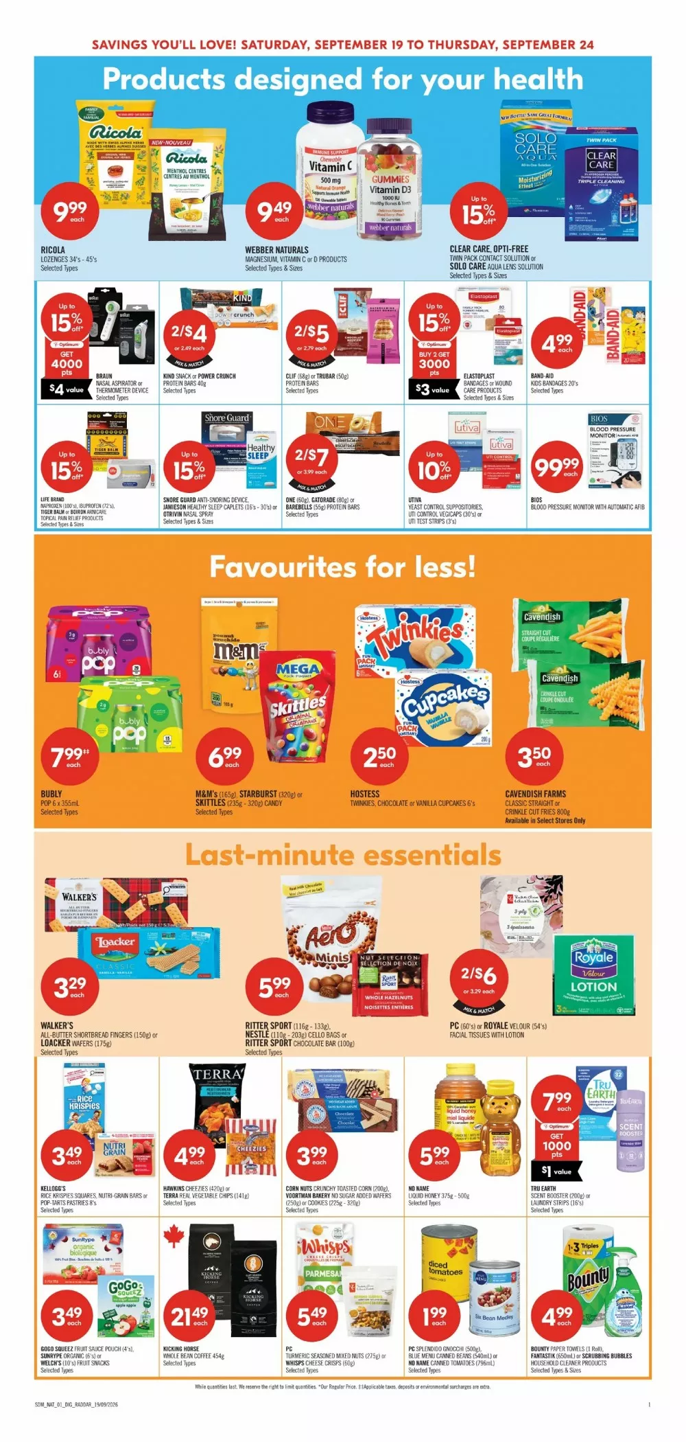 Shoppers Drug Mart Flyer (September 19 - 25, 2026) Preview - Page
