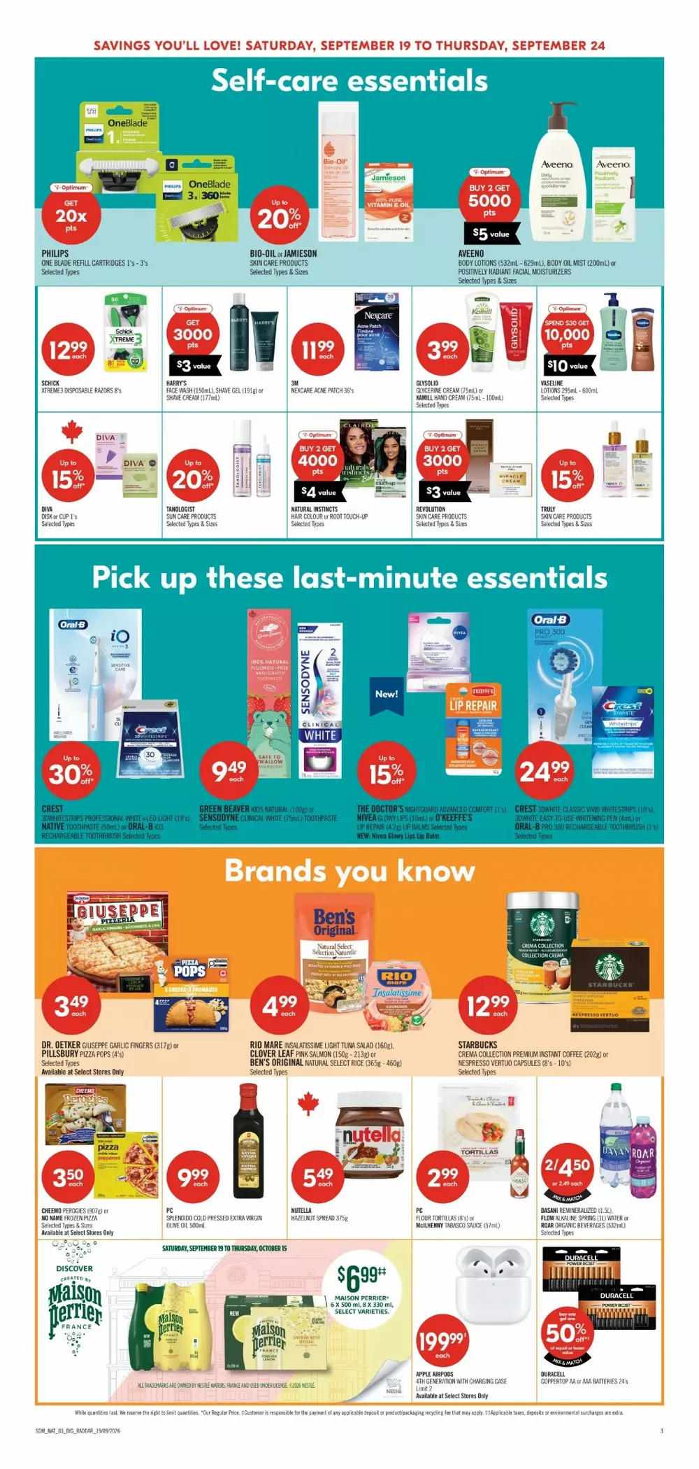 Shoppers Drug Mart Flyer (September 19 - 25, 2026) Preview - Page