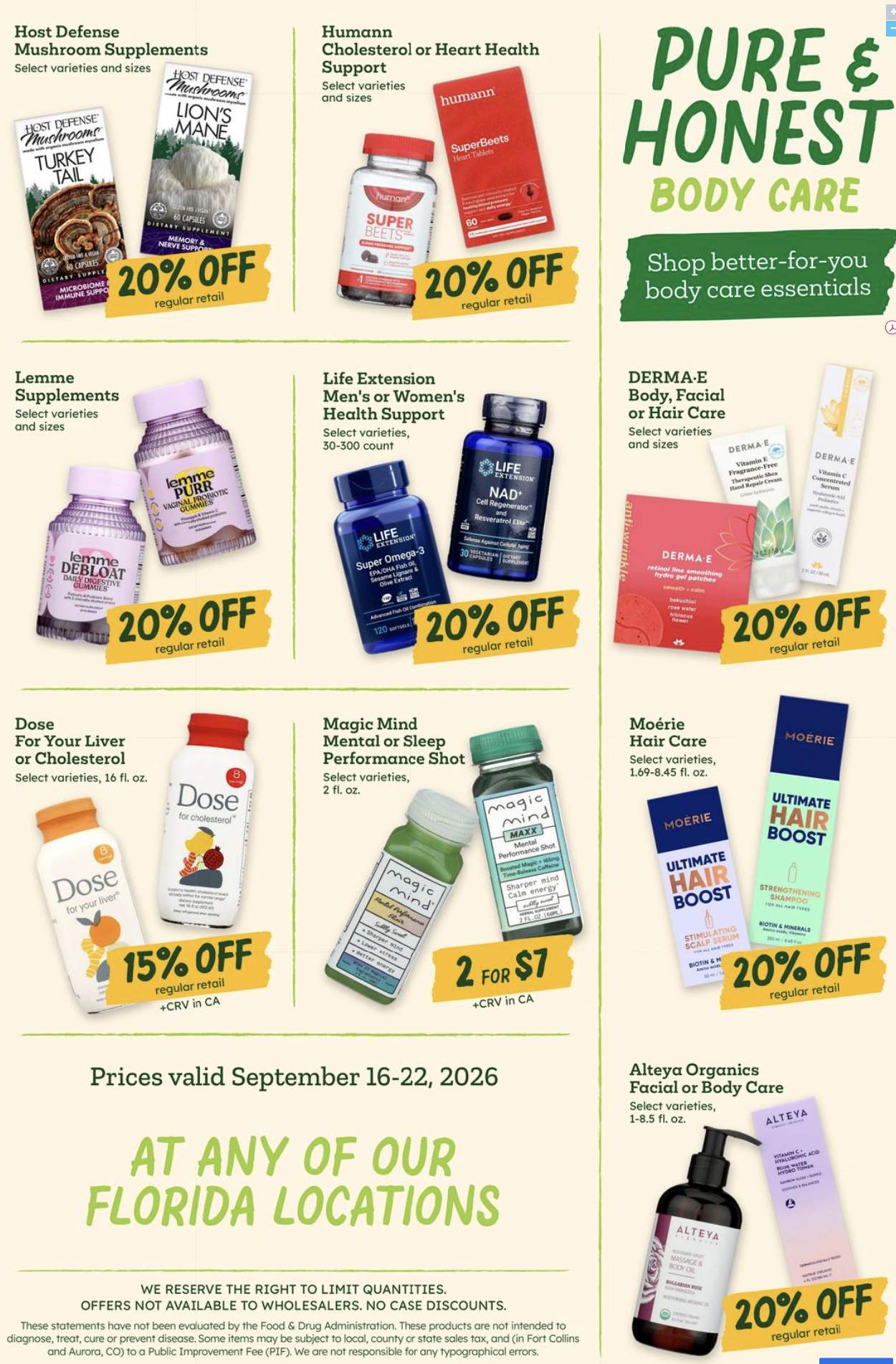 Sprouts Weekly Ad (September 16 - 22, 2026) Preview - Page