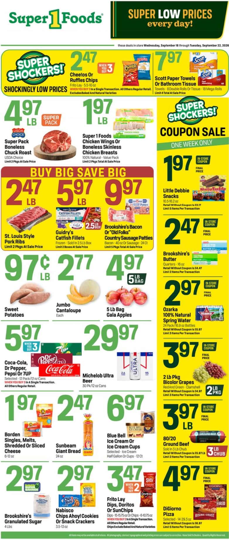 Super 1 Foods Weekly Ad (September 16 - 22, 2026) Preview - Image 1 Super 1 Foods Weekly Ad (September 16 - 22, 2026) Preview - Page