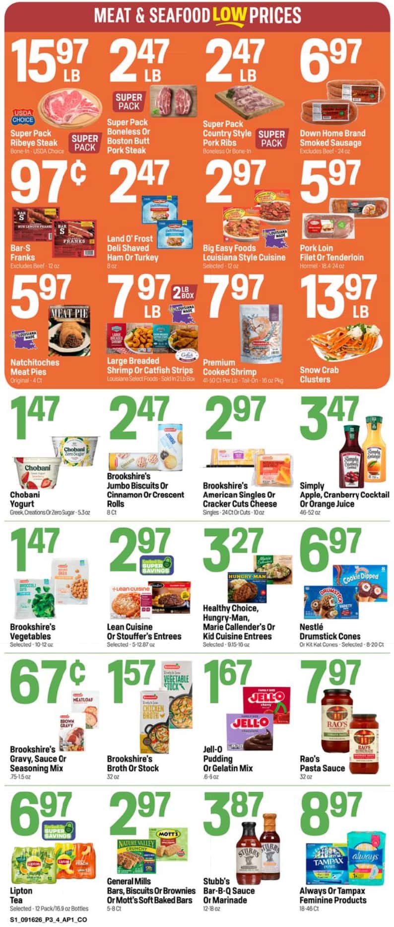 Super 1 Foods Weekly Ad (September 16 - 22, 2026) Preview - Page