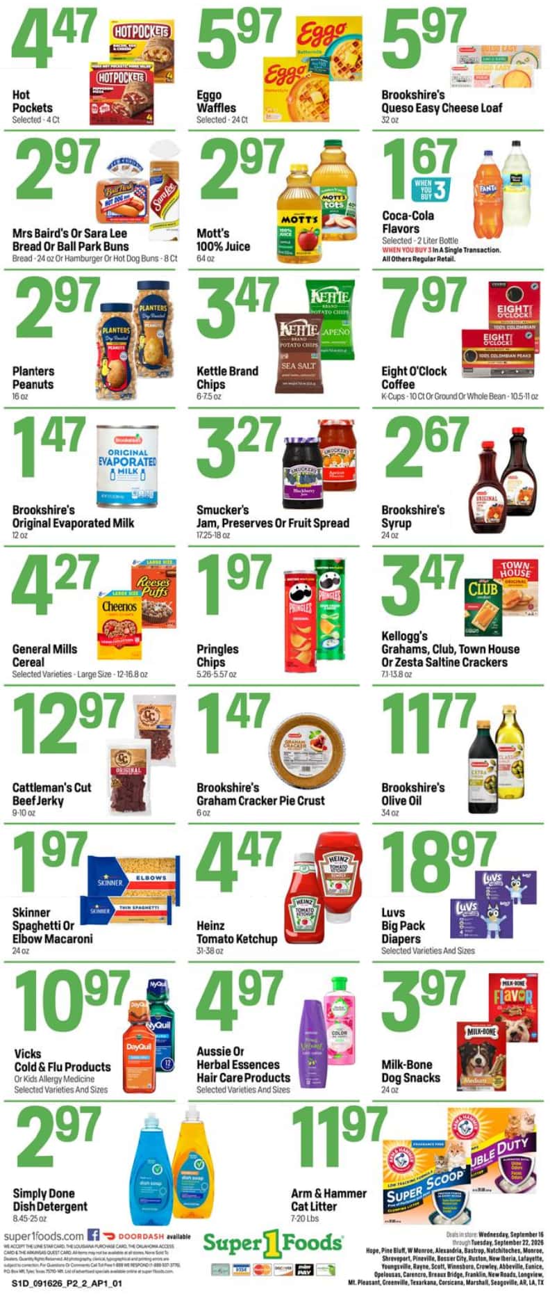 Super 1 Foods Weekly Ad (September 16 - 22, 2026) Preview - Page