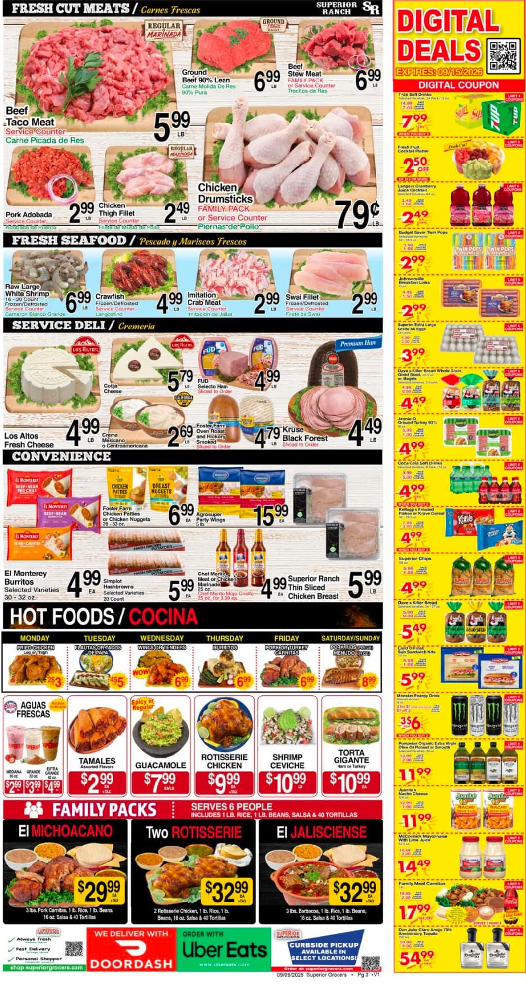 Superior Grocers Weekly Ad (September 9 - 15, 2026) Preview - Page