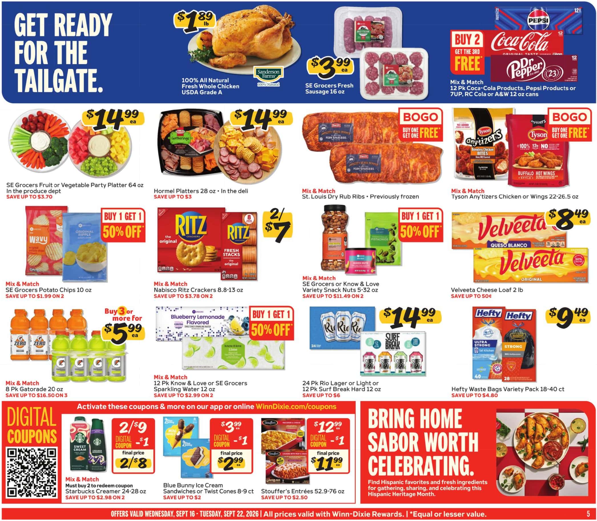 Winn Dixie Weekly Ad (September 16 - 22, 2026) Preview - Page