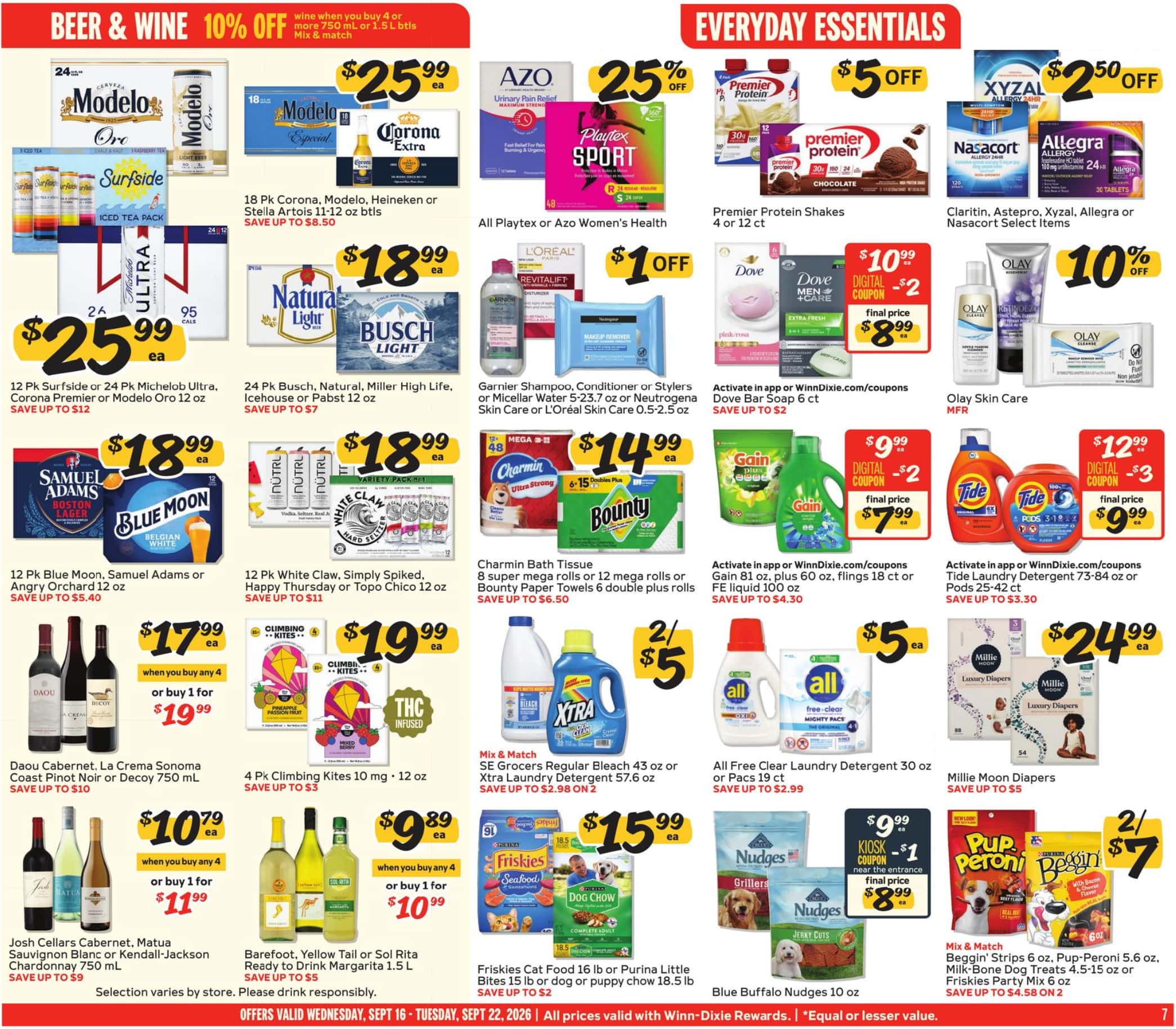 Winn Dixie Weekly Ad (September 16 - 22, 2026) Preview - Page