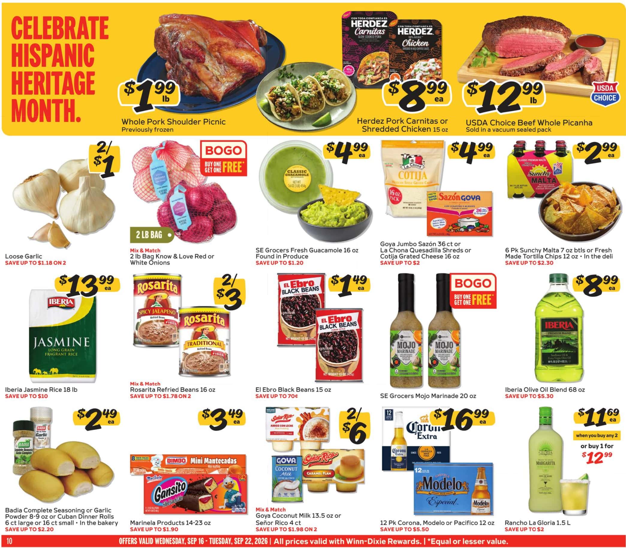 Winn Dixie Weekly Ad (September 16 - 22, 2026) Preview - Page