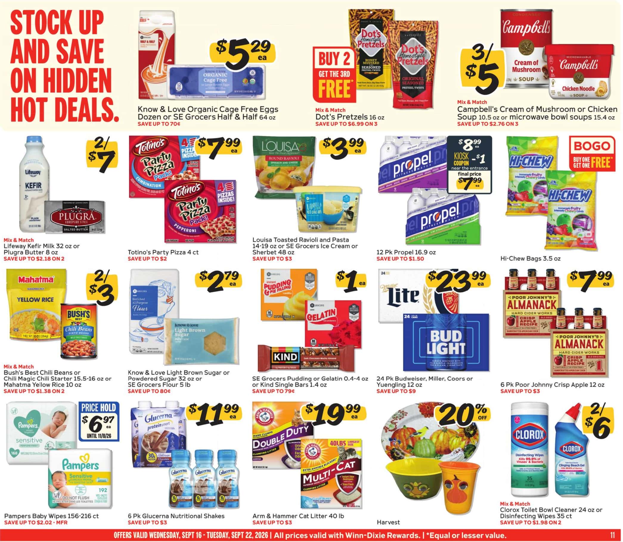 Winn Dixie Weekly Ad (September 16 - 22, 2026) Preview - Page