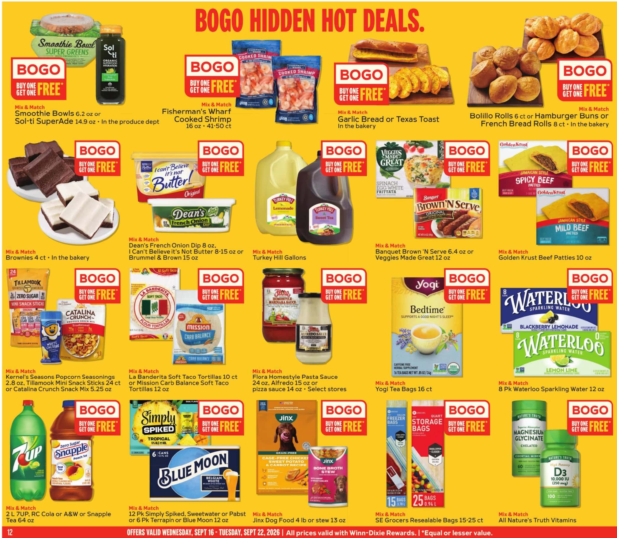 Winn Dixie Weekly Ad (September 16 - 22, 2026) Preview - Page
